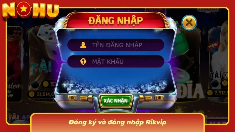 Khu vực tài khoản được thiết kế gọn gàng, dễ nhận diện chức năng