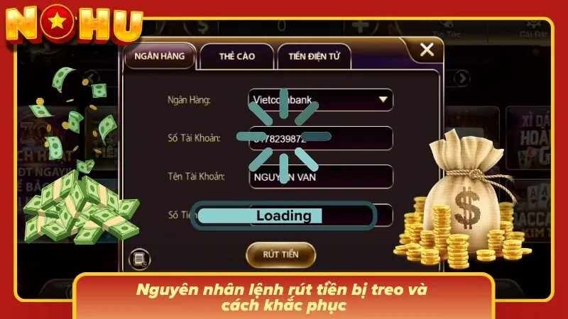 Trạng thái giao dịch được hiển thị để nhận biết tình trạng xử lý hiện tại